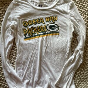 Green Bay Packers NFL Women's White Team Apparel Shirt